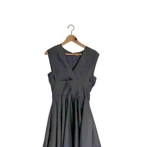 NWT Maje Revely Embroidered Organza Mini Fit & Flare Dress Black - brand new